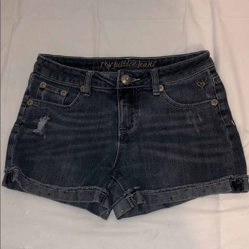 Justice jean shorts